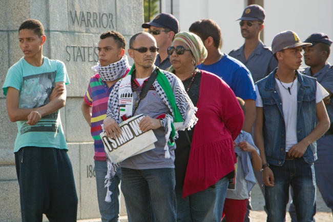 BDS-demonstratie in Kaapstad, Zuid-Afrika (foto: HelenOnline).